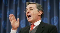 Former Colombian President Alvaro Uribe Velez  said the next generation held the key to his country's future.