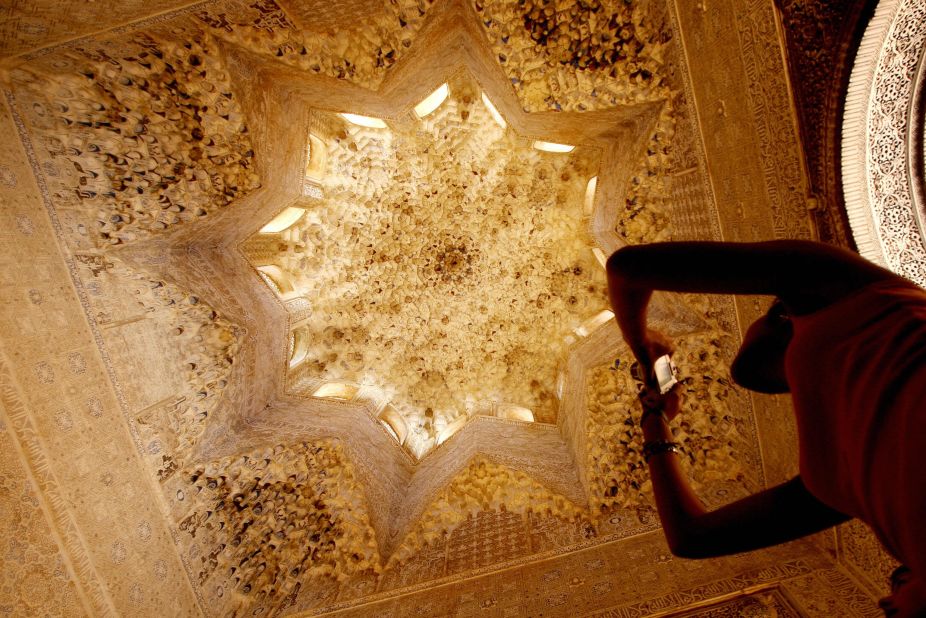 A gold ceiling in the Alhambra