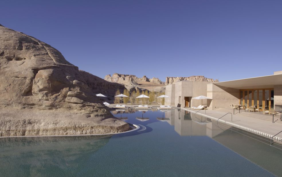 Guests at Amangiri can take in panoramic views of Utah's dramatic mesas from either the 84-degree water or one of the surrounding lounges and king-size daybeds. See more photos on <a href="http://www.budgettravel.com/slideshow/photos-worlds-most-amazing-hotel-pools,6271/" target="_blank" target="_blank">BudgetTravel.com</a>.