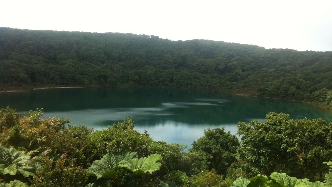 Costa Rica's rough roads make for slow driving, but reaching vistas like the Poas Laguna make it worth the trip. 