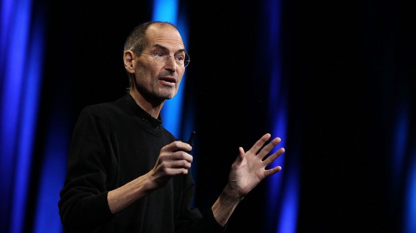 SAN FRANCISCO, CA - JUNE 06: Apple CEO Steve Jobs delivers the keynote address at the 2011 Apple World Wide Developers Conference at the Moscone Center on June 6, 2011 in San Francisco, California. Apple CEO Steve Jobs returned from sick leave to introduce Apple's new iCloud storage system and the next versions of Apple's iOS and Mac OSX. (Photo by Justin Sullivan/Getty Images) 