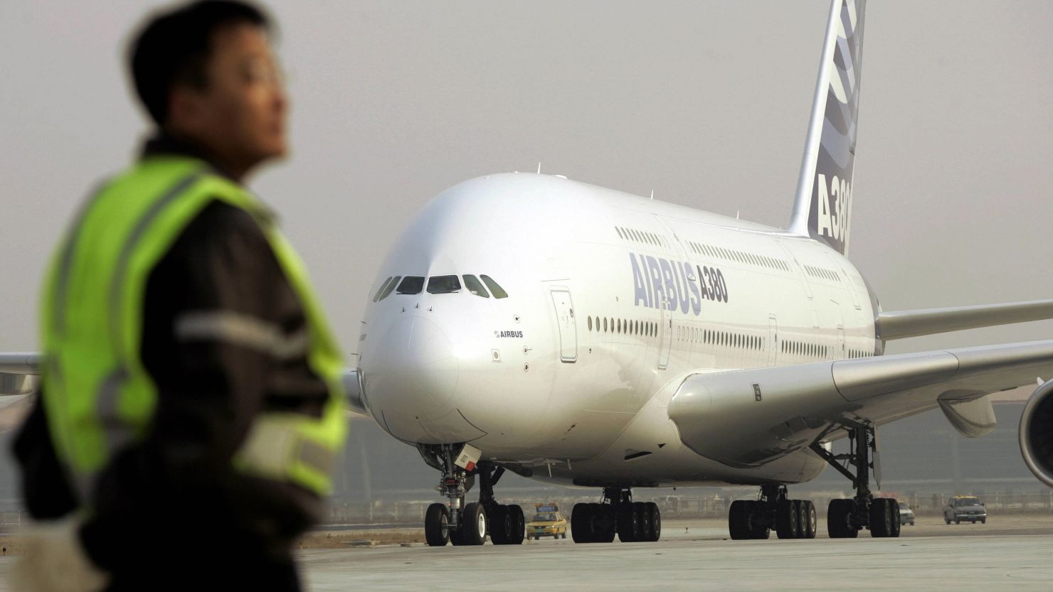 File photo of an Airbus A380 at Beijing's Capital Airport