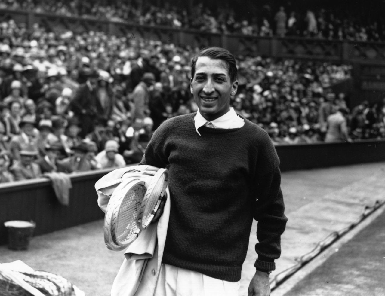 Known as "The Crocodile" -- the logo on his shirt would become the symbol of his clothing label -- Lacoste also won the Wimbledon title in 1928, beating Cochet in the final.