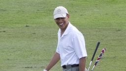 Keen golfer President Obama was honorary chairman for the 2009 Presidents Cup. He was on the golf course on the morning of the killing of Al-Qaeda leader Osama Bin Laden.