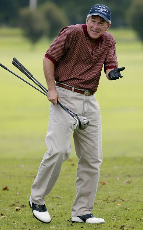 Like his father before him, George W. Bush was a common face on the golf course, usually with the media in tow. In 2005, he was also the honorary chairman.