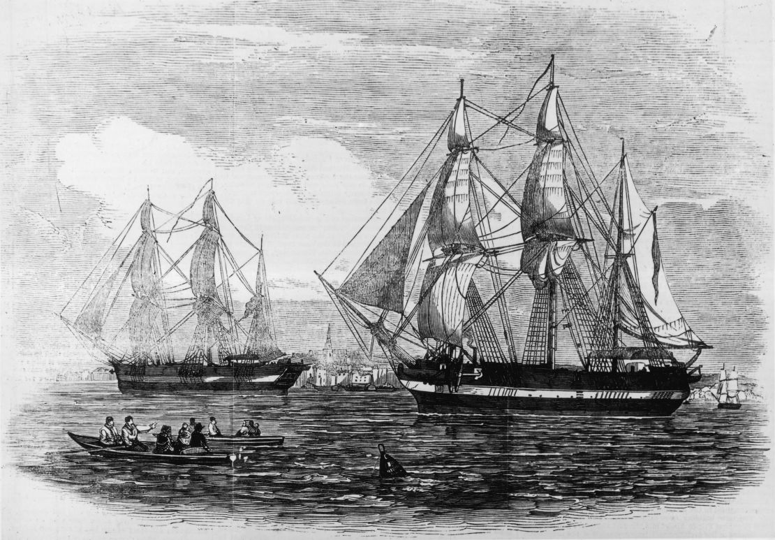 HMS Terror and its sister ship, HMS Erebus, together with a total of 129 men, disappeared in the 1840s.