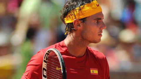 Rafael Nadal was in devastating form as he crushed Richard Gaquet in the opening rubber