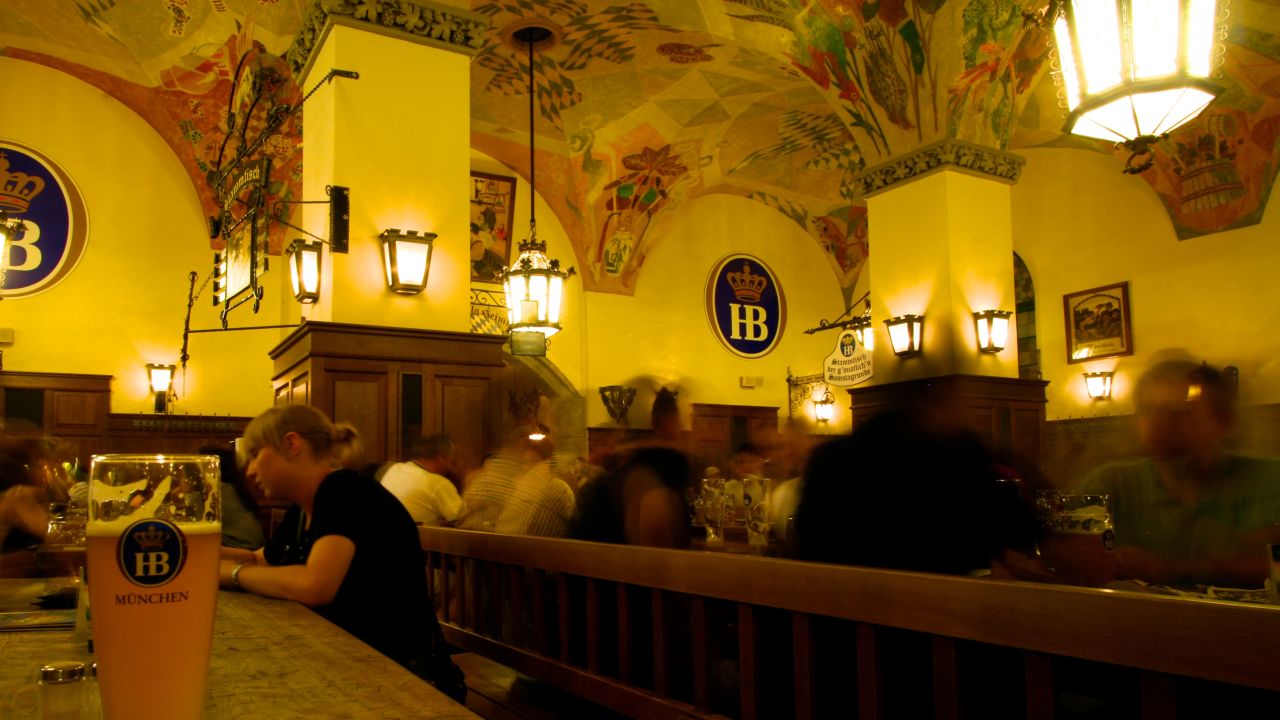 Beer gardens are popular destinations for visitors to Munich, Germany, located in the heart of Bavaria.