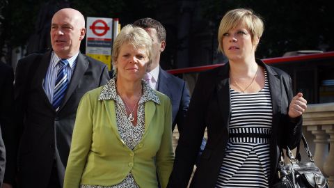 From left, Bob, Sally and Gemma Dowler, the surviving relatives of a phone hacking victim Milly Dowler, are in settlement talks.