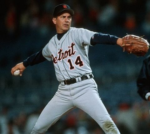 Costner hit the pitcher's mound as 40-year-old Billy Chapel in "For the Love of the Game." The Detroit Tiger attempts to pitch a perfect game despite possibly losing the love of his life for good.
