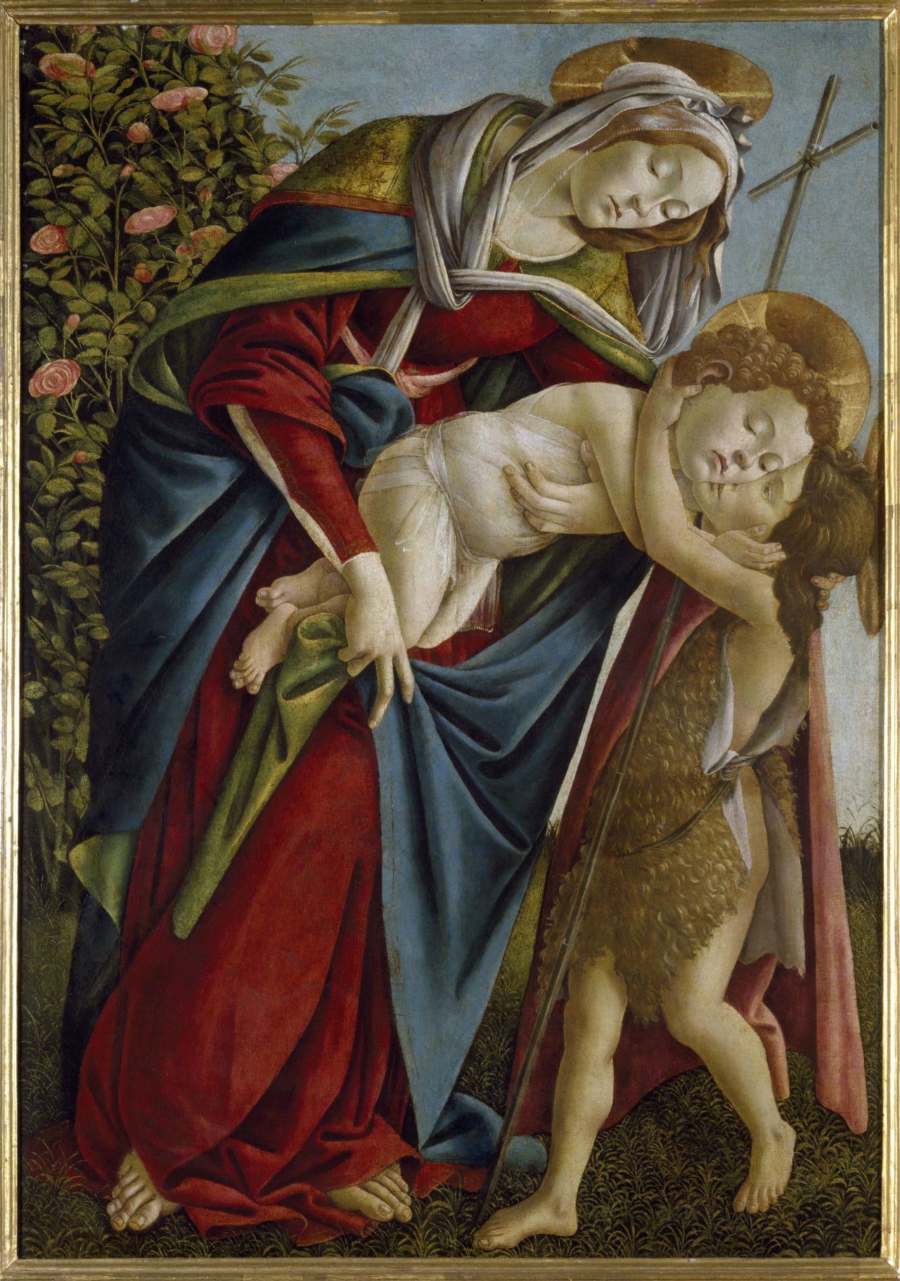 "Madonna and Child with the Young St John," c.1500, by Sandro Botticelli. Though he had long created works for the Medici family, art historians say Botticelli's later works suggest emotional anguish -- perhaps relating to the preaching of Savonarola.