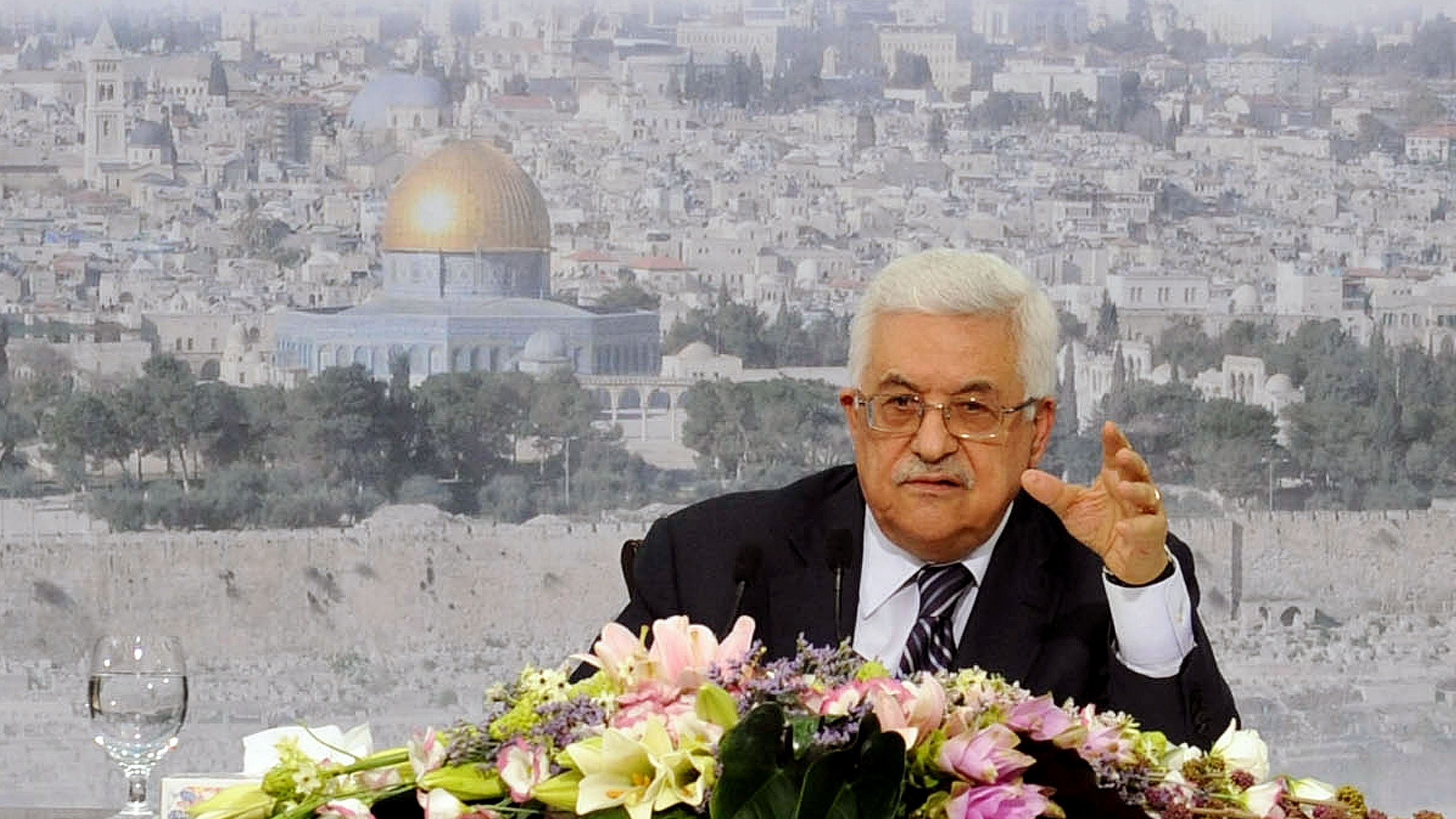 U.S. President Obama will meet with Palestinian President Mahmoud Abbas, pictured, on Wednesday.