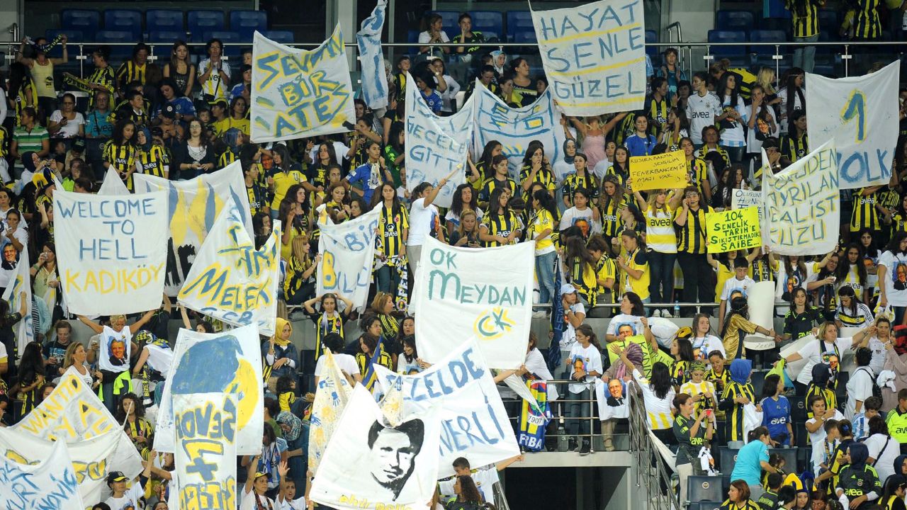 More than 43,000 female fans turned up to watch Turkish side Fenerbahce play.