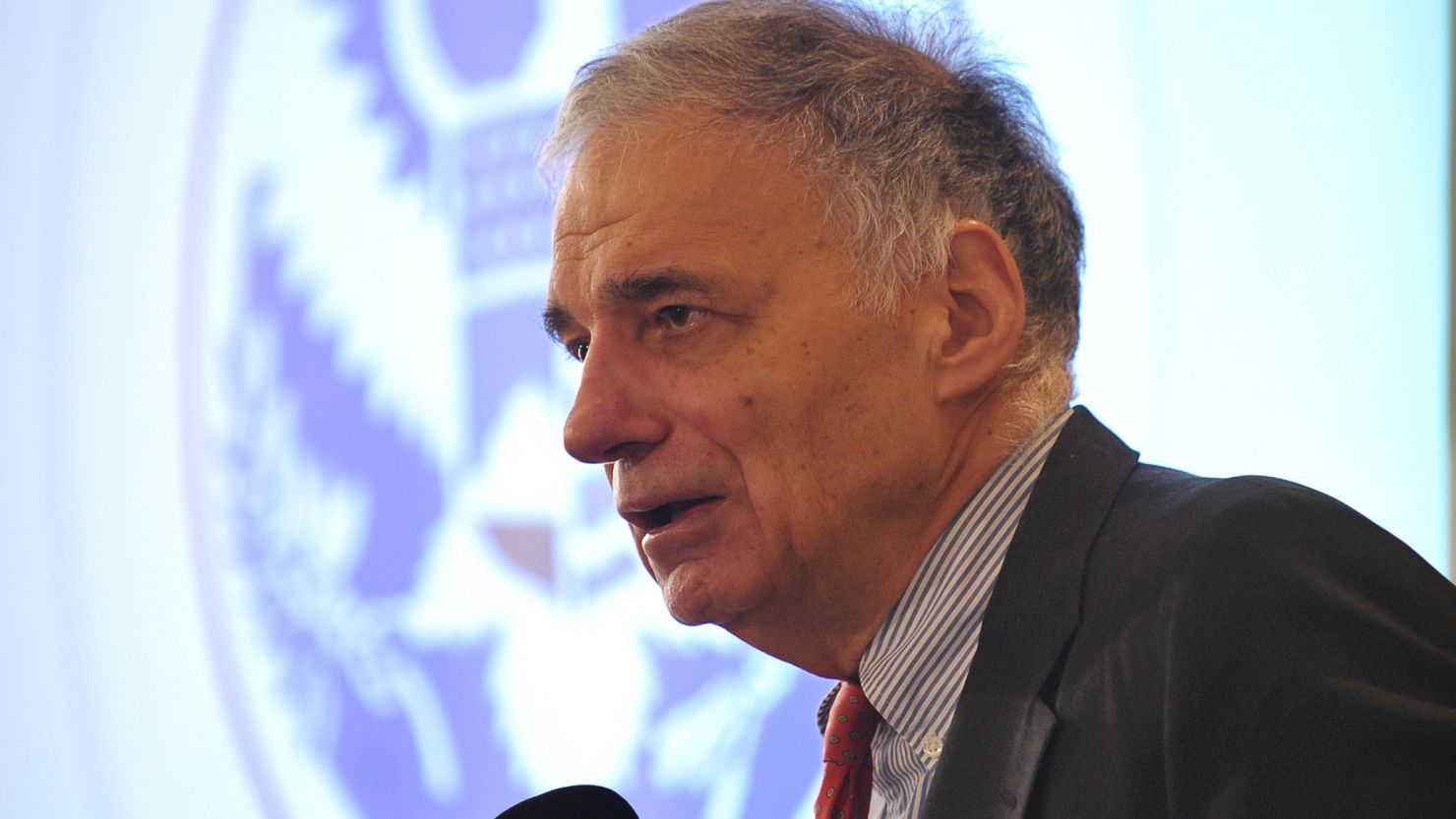 Ralph Nader speaks at a conference on Transportation Security Administration procedures in January. 