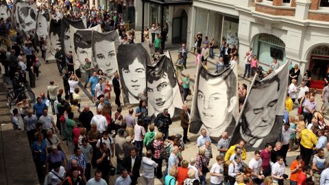 Members of the Bloody Sunday Justice Campaign march in 2010.