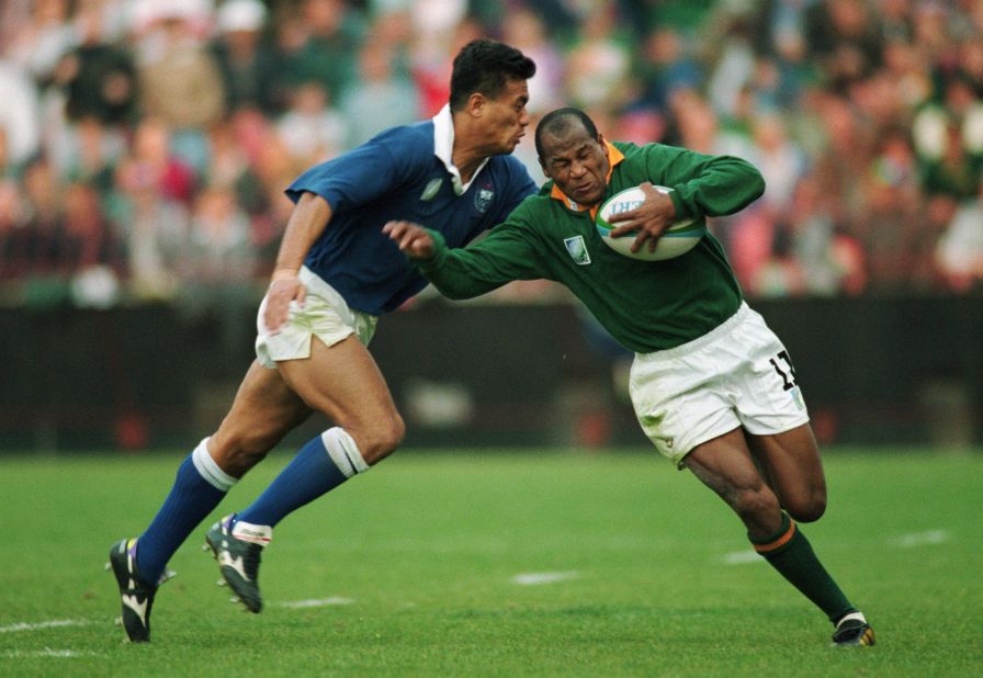 Chester Williams was the star wing of South Africa's 1995 team. As a black player, he represented what rugby in a united nation could be.
