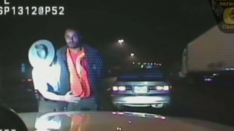 Man, Cop Hit By Car During Traffic Stop | CNN