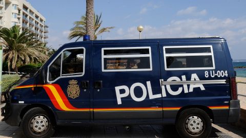 The suspect is required to report daily to the police station nearest his home in the island of Mallorca (file photo).