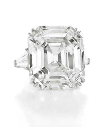 The spectacular Elizabeth Taylor Diamond, a rectangular cut of 33.19 carats, is estimated to fetch between $2.5 million and $3.5 million at auction in December.<br /><br />It was also given to the actress by husband Richard Burton. 