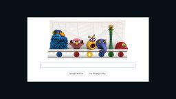 Google celebrates Muppets creator Jim Henson's birthday with an interactive "doodle" on its homepage.