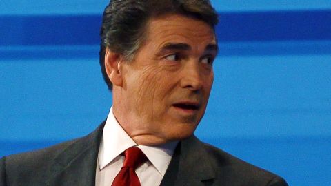 Gov. Rick Perry participates in a Republican presidential debate Thursday in Orlando, Florida.