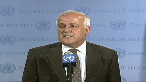 Permanent Observer Riyad Mansour hopes the Palestinian application for statehood will be accepted.