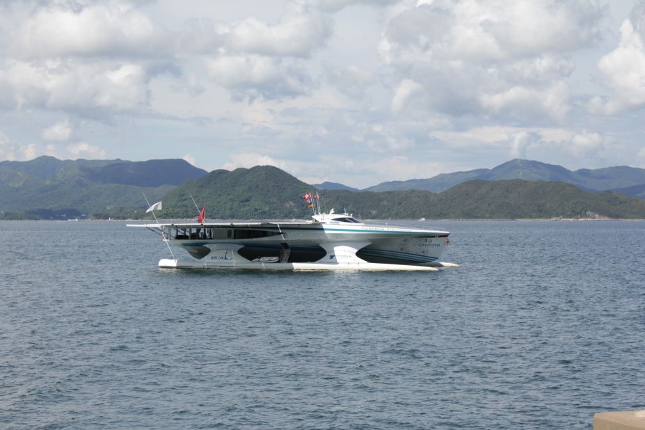 The solar-powered yacht, Planet Solar, is currently on a world tour promoting solar energy.