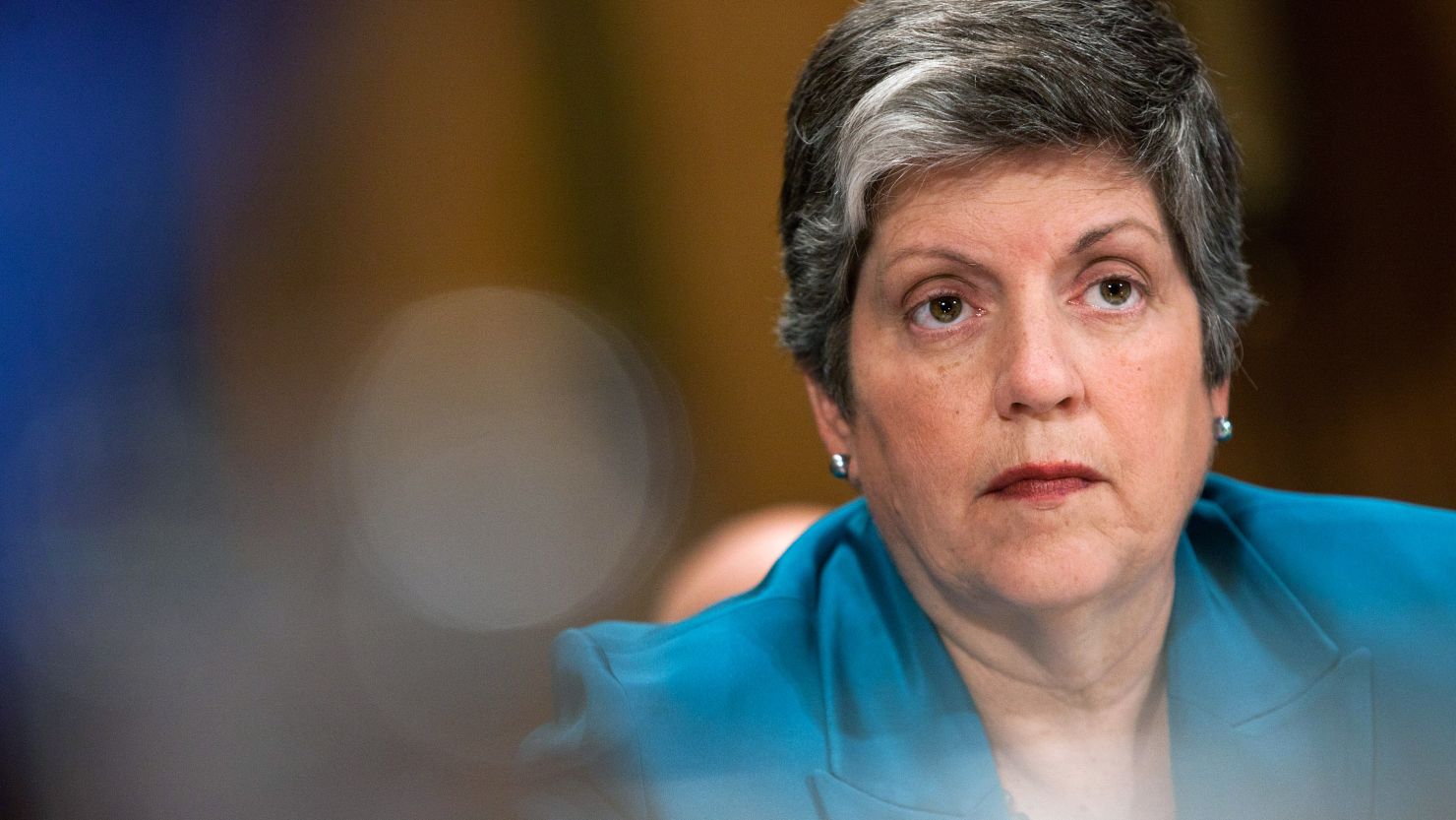 Homeland Security Secretary Janet Napolitano said she knew of no threat from looted Libyan weapons.