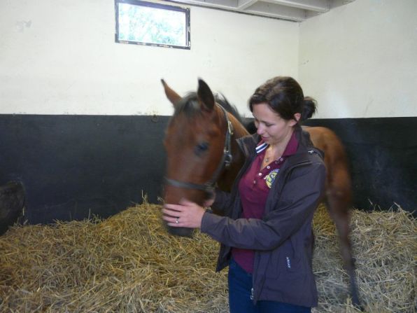 CNN's Alysen Miller gets up close and personal with the "Superfoal".