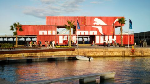Innovative fashion architecture is not the sole preserve of the world's luxury brands however. Sportswear giant PUMA created this fully transportable store from used shipping containers with the help of architecture firm LOT-EK.