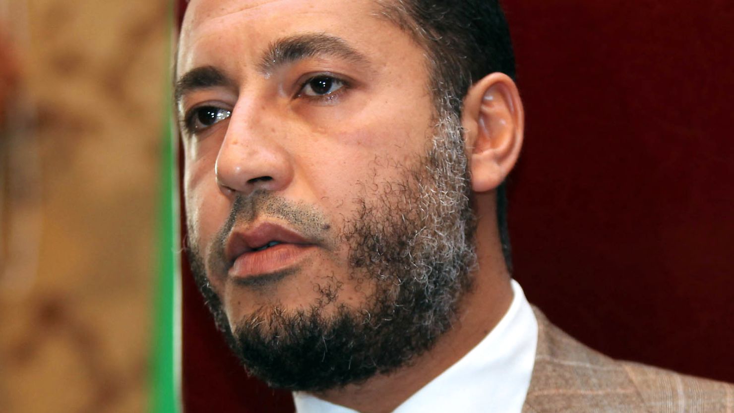 Saadi Kadhafi, pictured, fled Libya across its southern frontier to Niger in August.
