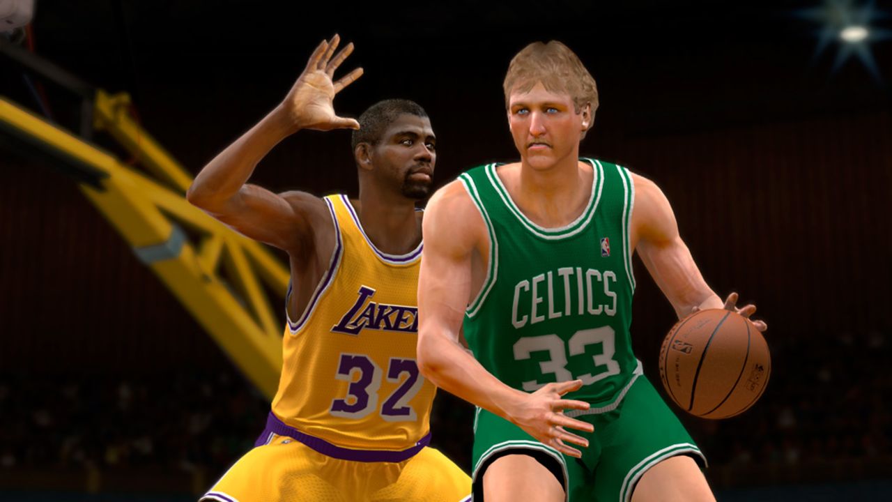 There may not be a new NBA season, but you can make NBA legends Magic Johnson and Larry Bird face off in "NBA2K12."