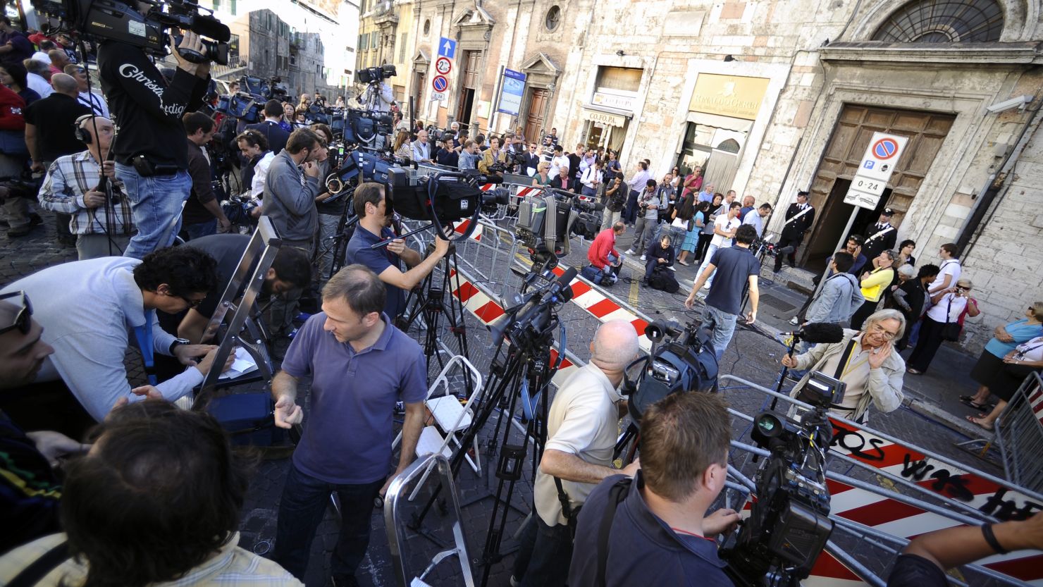 The appeal hearing in Perugia for Amanda Knox and Raffaele Sollecito attracted worldwide media interest.