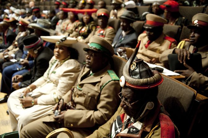 A delegation of over 50 Namibians travelled to Berlin for a handover ceremony before the skulls were flown back to Namibia.