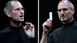 Steve Jobs unveils the new iPod Nano.