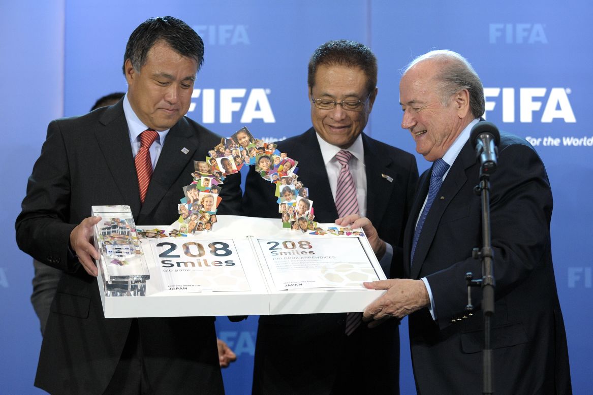 A turbulent period for FIFA began in May 2010 when the world's governing body for soccer was presented with official bid documents by Australia, England, Netherlands/Belgium, Japan, South Korea, Qatar, Russia, Spain/Portugal and the United States for the 2018 and 2022 World Cups. During the ceremony at its Swiss headquarters, FIFA announced dates for inspections of the bidding nations from July-September.