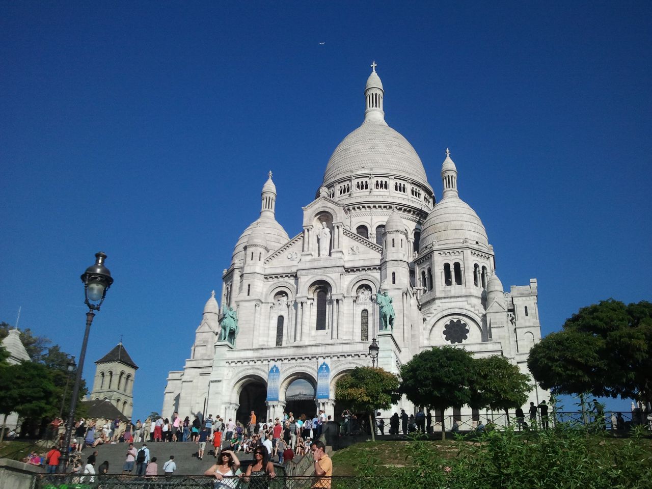 The Sacre Coeur Basilica offers sweeping views of Paris.