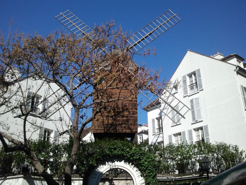 The Montmartre district, a haven for artists, used to be dotted with windmills. This is one of two that remain.