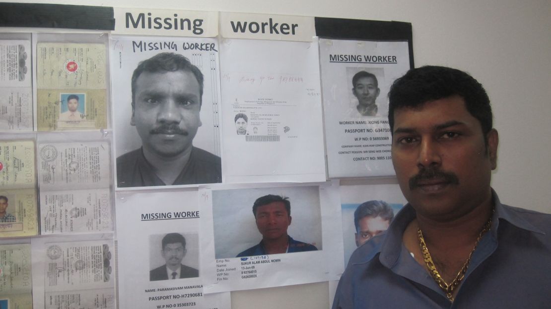 Ravi is owner of the UTR "repatriation" company, which searches for "missing" workers in Singapore.