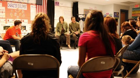 Kristi Fuller's drama class produced a play (with help from Craig Thornton) about the effects of war on students.