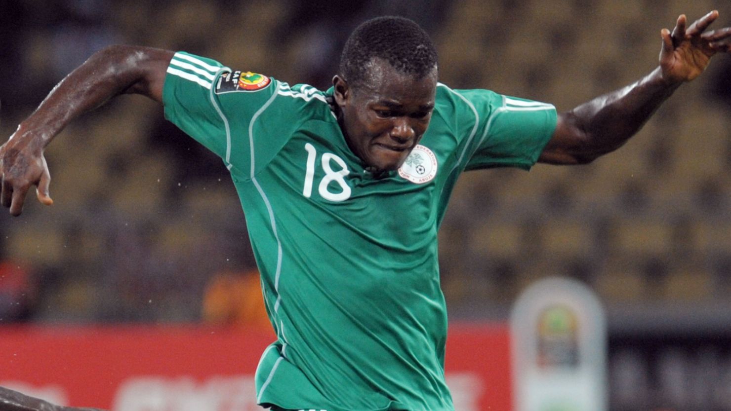 Striker Victor Obinna put Nigeria level in the Africa Cup of Nations qualifier against Guinea.