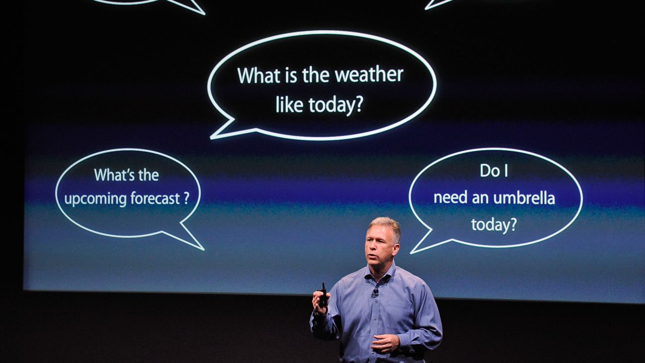 Apple's Senior Vice President of Worldwide product marketing Phil Schiller explains Siri.
