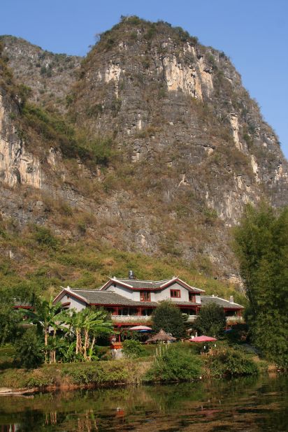 The Mountain Retreat Inn has views of the peaceful Yulong River near Yangshuo in Guanxi province.
