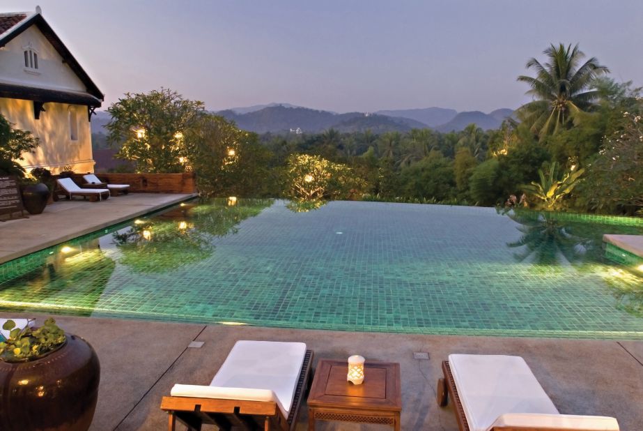 One of the best hotels in Laos' old royal capital of Luang Prabang, this white-walled colonial mansion nestles amid a forest of palm trees on a hill.