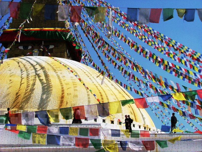 Gockel shared this photo of the colorful prayer flags that adorn many temples in Kathmandu. They can be found all over the Himalayas region in Nepal and Tibet and are thought to predate Buddhism.