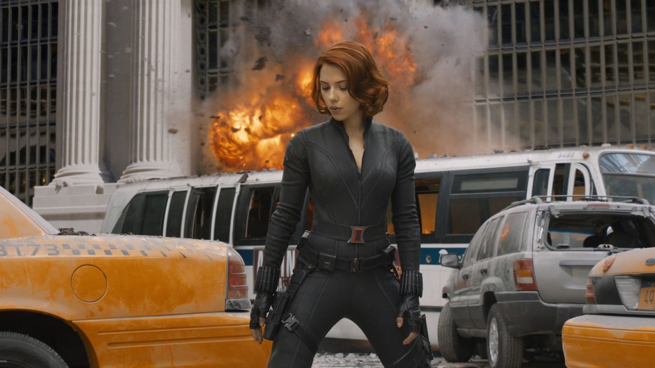 Scarlett Johansson en su papel de Natasha Romanoff (Black Widow) en 'The Avengers'.