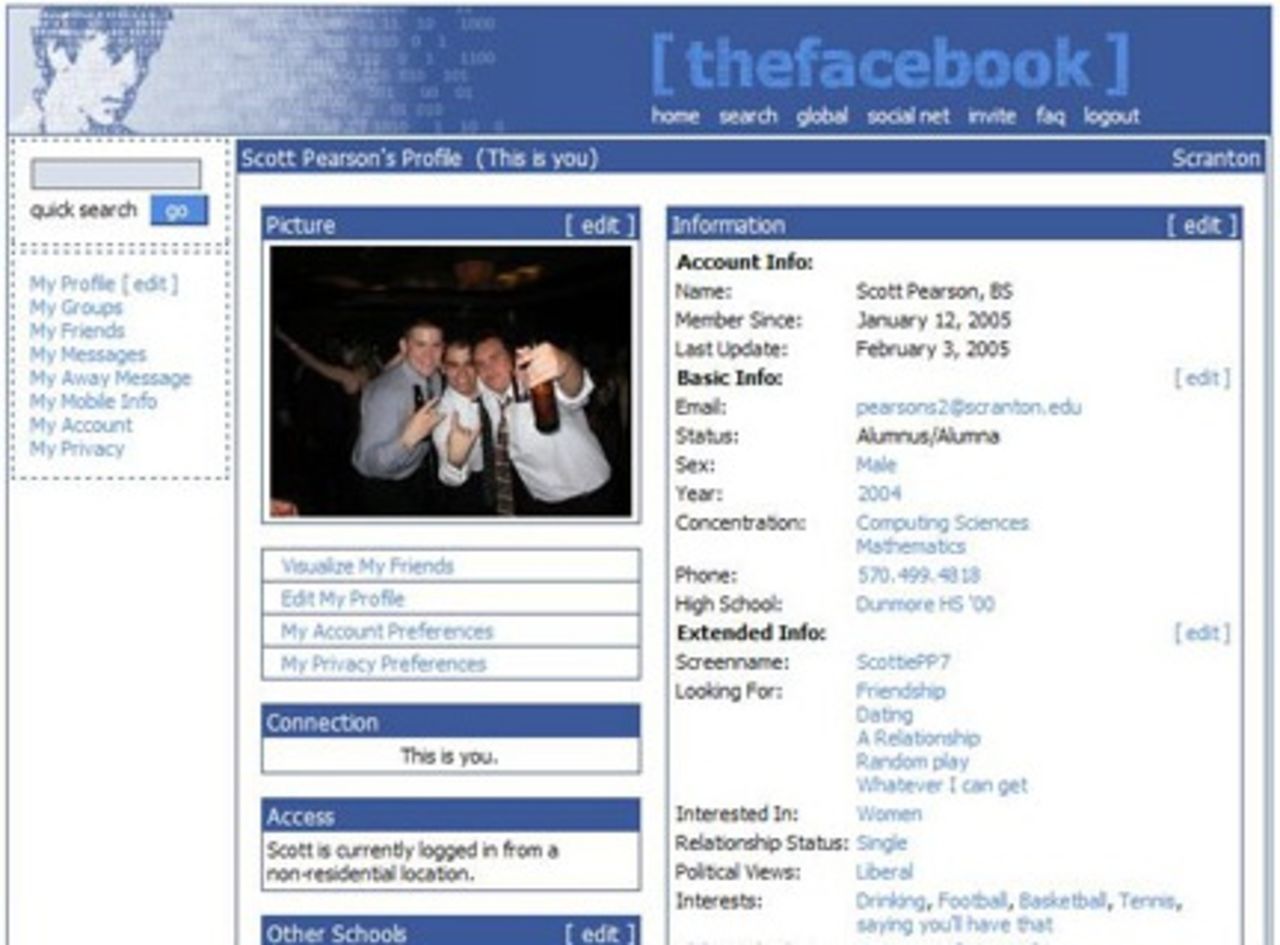 The site grew beyond the Ivy League to include more than 800 colleges and universities by May 2005, and its official name changed from Thefacebook to just Facebook that August. Facebook began allowing high school students to join in September.