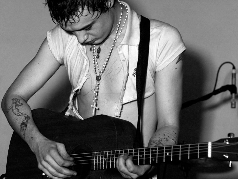 Musician Pete Doherty in the early days of Babyshambles, London 2004