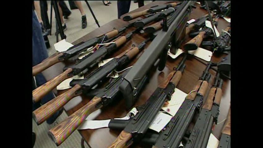 Shot of guns from Brian Todd Pkg Fast and Furious Probe