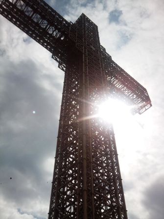 Robert Pasquale took this photo of the world's biggest cross in all its 66 meter high splendour during a visit to Skopje in August 2011.